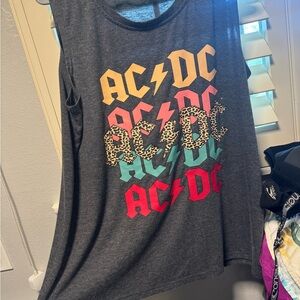 AC/DC grey tank.